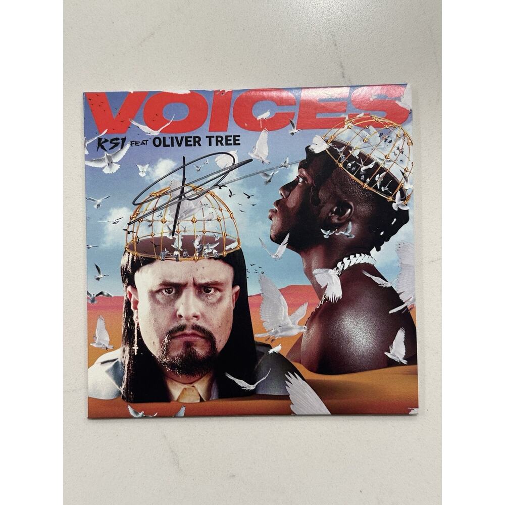 KSI & Oliver Tree - Voices - Signed CD Autographed Rare - IN HAND